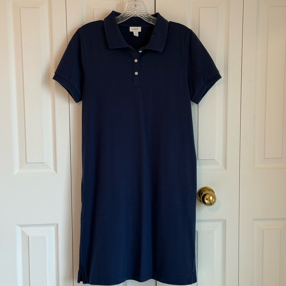 J. Crew Blue Polo Dress Casual Short Sleeve